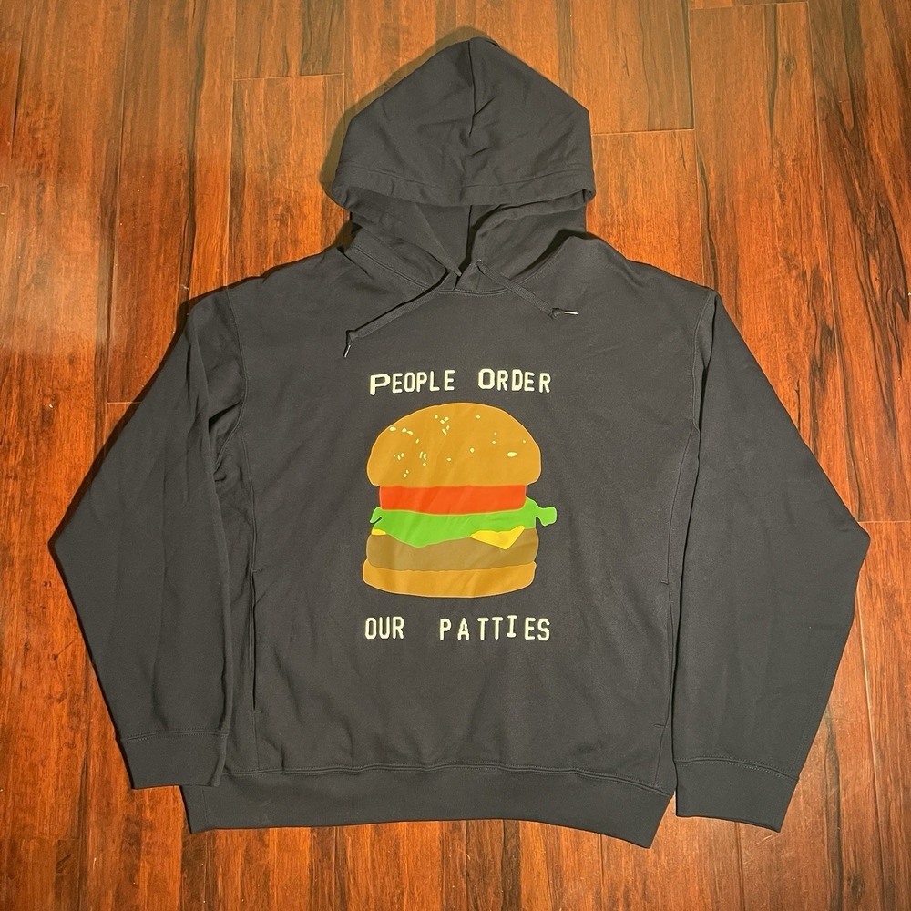 Uniqlo x SpongeBob SquarePants x CPFM People Order Our Patties Hoodie Mens Large